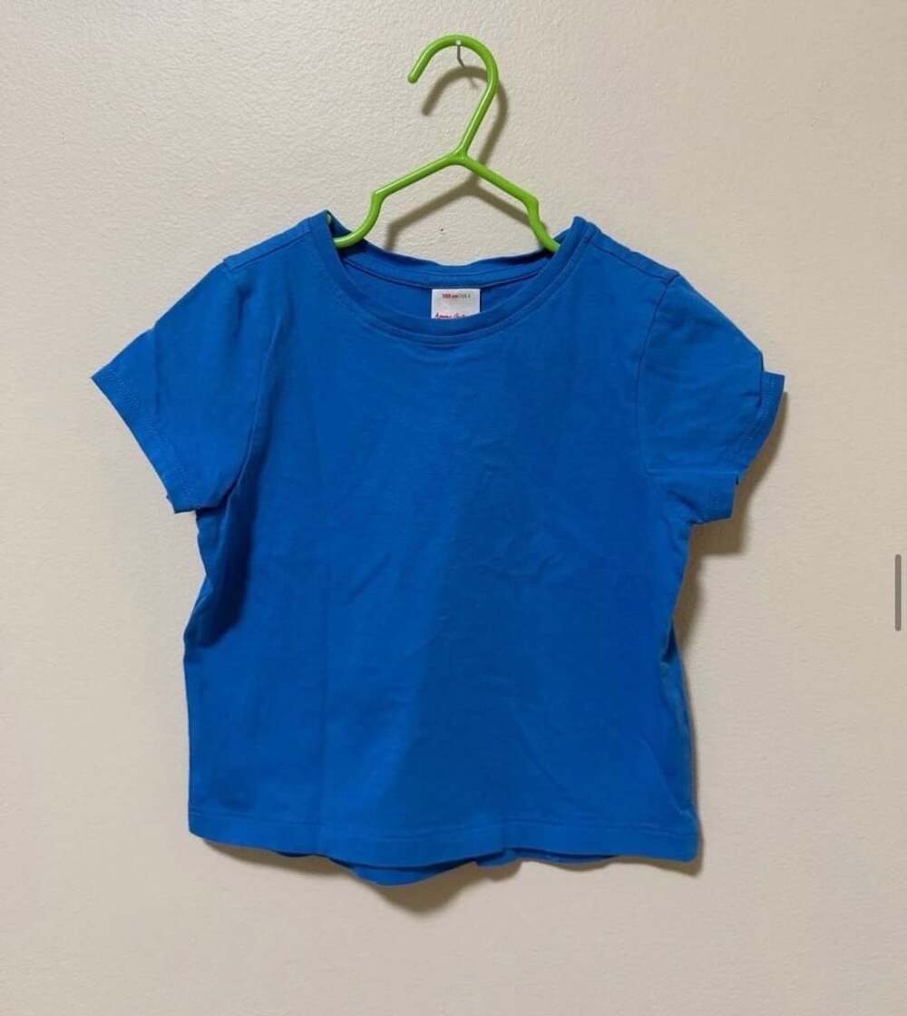 Hanna Andersson Solid Blue Short Sleeve T-Shirt